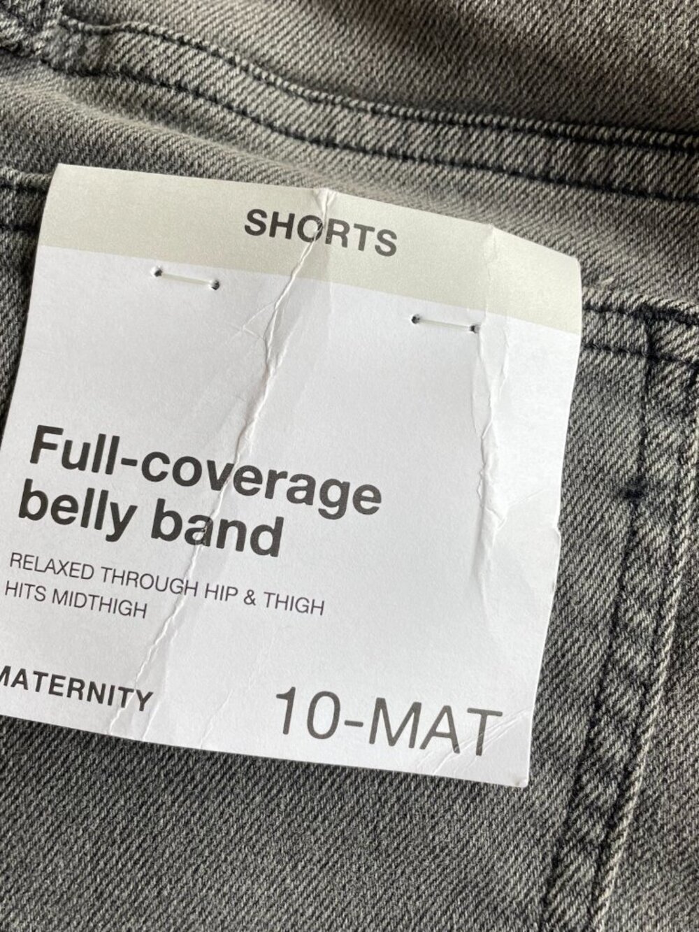 Entire Closet $5! NEW Sonoma Maternity Black Wash Denim Belly Band Jean Shorts - Picture 4 of 8